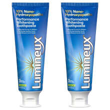 Lumineux 10% Nano Hydroxyapatite Performance 2 Pack Whitening Toothpaste - Fluoride Free & Gentle Whitening - Clinically Supported & NASA-Developed nH