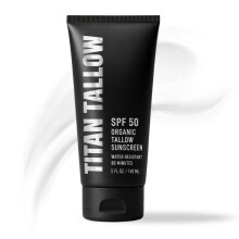 Titan Tallow SPF 50 Mineral Sonnencreme - Bio-Rindertalg mit Non-Nano-Zinkoxid - Breitspektrum UVA/UVB, hautfreundlich