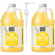 BAMBOO AND BIRCH Pure Castile Vloeibare Zeep, Palmolievrij, Citroen, 128 oz