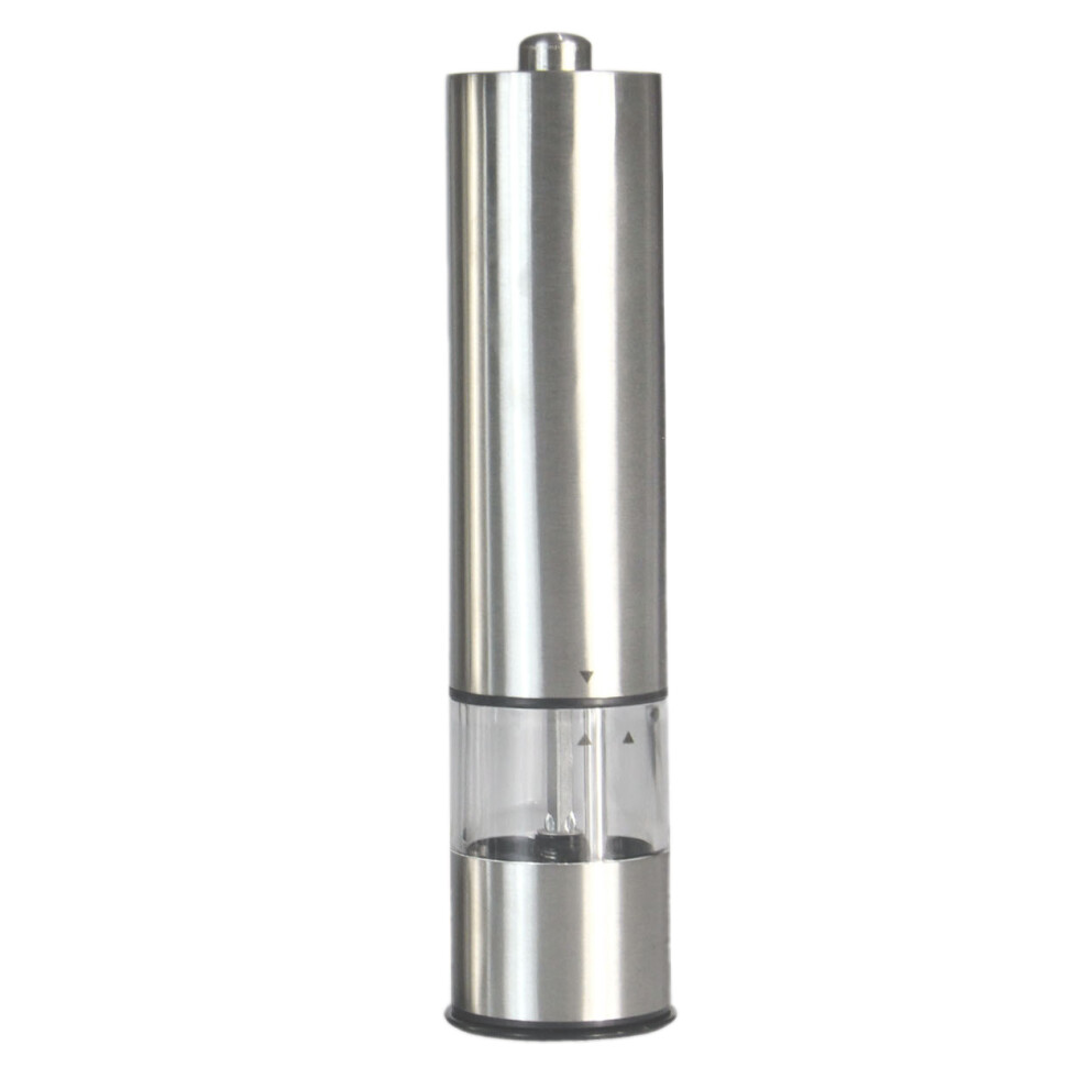 Semoic Stainless Steel Electric Salt And Pepper Mill Automatic Herb Spice Grinder Adjustable Coarseness Gifts Kitchen Gadget