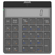 Sunreed Kc9001s Bluetooth Numeric Keypad Lcd Display 29-keys Desktop Business Calculator for Laptop Computer - Black
