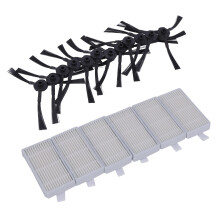 12x side brush 6x HEPA Filter kit for CHUWI v5s v5 x5 V3s v3s pro v3l v5s pro v50 robot vacuum cleaner parts
