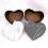3Pcs Heart Shaped Gift Box Marbled Flower Container Packaging Wedding Decor -White 1