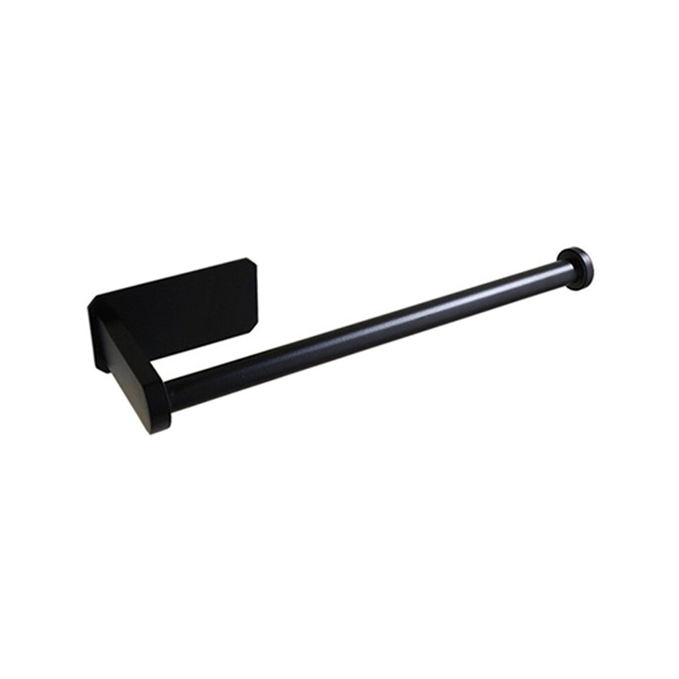 Semoic Kitchen Roll Paper Self Adhesive Wall Mount Toilet Paper Holder Bathroom Tissue Towel Rack Holders Black Long