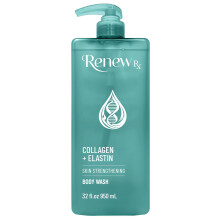 RENEW RX Kollagen + Elastin Stärkande Body Wash - Fast hudvård, Fuktgivande rengöring, Vegansk hudvård, 32 fl oz