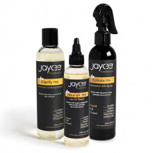Jaycee Naturals 3-Step Loc Maintenance Kit - Clarify Weekly, Hydrate Daily & Seal Moisture | Shampoo, Rosewater Spray & Lightweight Oil for Locs & Tex
