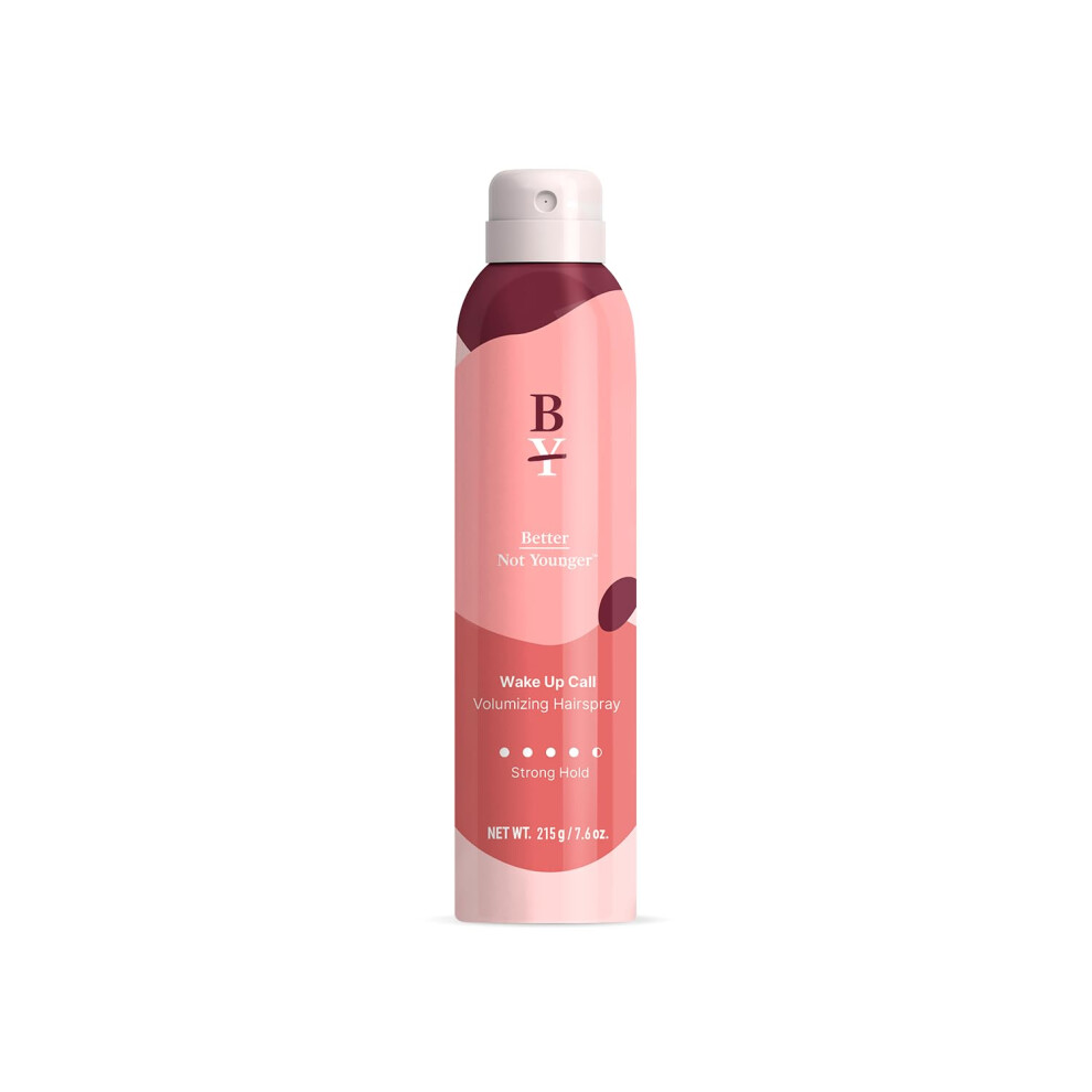 Better Not Younger Strong Hold Thickening Hairspray - Volumizing Biotin Formula, Long-Lasting Hold & Humidity Resistance, No Crunch Or Flakes- Styling