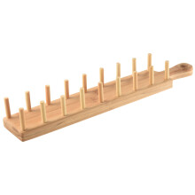 First Grade Bamboo Taco Tray and Appetizer Tray Stand Holds 8 Soft or Hard Shell Tacos Also for Tortillas, Burritos