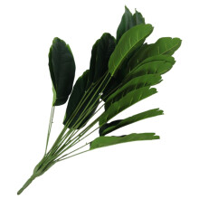 32Inch Faux Banana Tree Tropical Monstera Leaf Fake Turtle Large Leaf Fern Fake Green Bushes Shrubs 18 Leaves