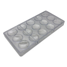 Design Oblate Chocolate Mold Volcanic Polycarbonate Chocolate Moulds PC Candy Forms