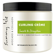 Sunny Isle Avocado & Collagen Curl Cream - Biotin, Jamaican Black Castor Oil, Lätt - 16 oz