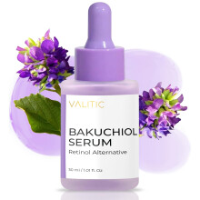VALITIC Bakuchiol Serum - Retinol Alternative Face Serum - Facial Anti Aging Treatment, Hydrating and Evening Skin Tone - Niacinamide, Hyaluronic Acid