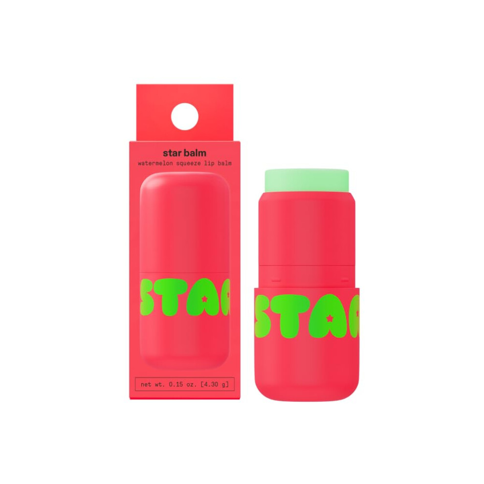 Starface World Starface Star Balm Watermelon Squeeze, Hydrating Lip Moisturizer With Shea Butter, Cocoa Butter, And Coconut Oil, Juicy Watermelon Flavor, (0.15 Oz)