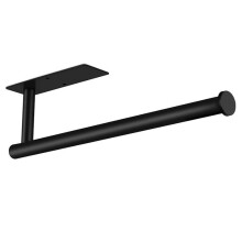 304 Stainless Steel Paper Towel Holder No Punching Kitchen Paper Towel Holder Storage Holder Dishcloth Holder,Black