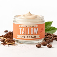 Crema de Ojos con Tallow Infundido de Café Lady May - Ilumina, Acentúa y Revitaliza Naturalmente