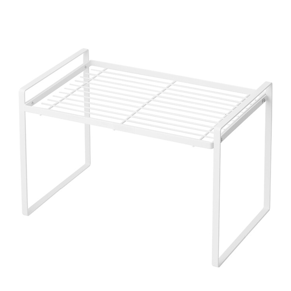 Semoic 1Pcs Kitchen Storage Shelves Kitchen Shelf Tableware Rack Spice Rack Shelves For Bathroom Living Room (White)