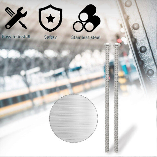 Tornillo hexagonal M6 de 150 mm, roscado, acero inoxidable, 4 unidades 1