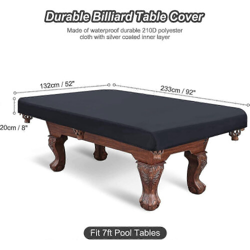 Black cover for billiard table 7ft waterproof dustproof patio 2