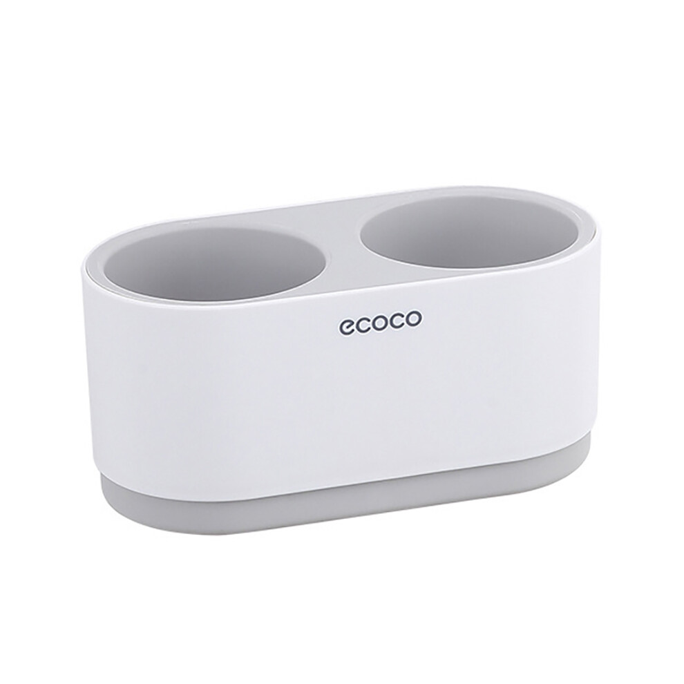 Semoic Ecoco Bathroom Shelf Hair Dryer Holder Set Wall Shelf Bathroom Accessories Shelves Storage Holder Do Not Drilling-Grey