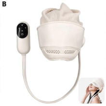 (B) Pressure Head Massager Electric Scalp Massager Heating Eye Hot Compress