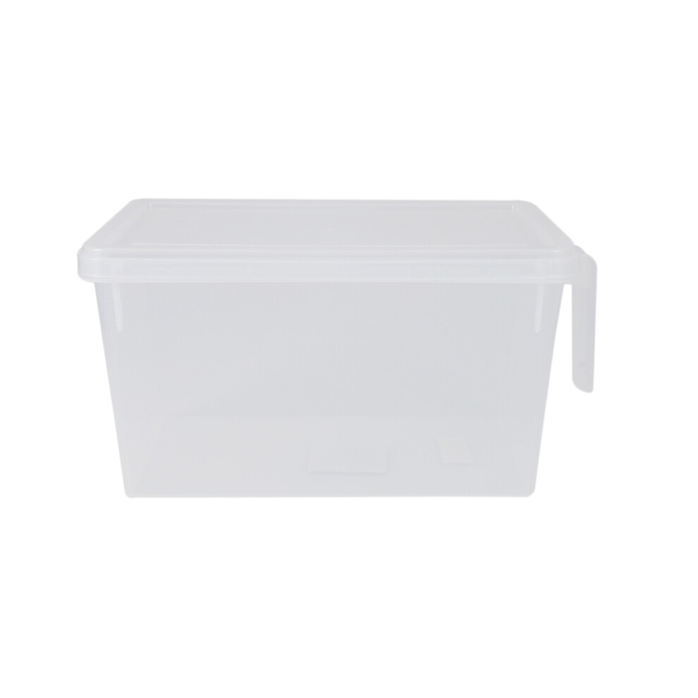 Semoic Kitchen Fridge Fresh Storage Box Refrigerator Plastic Crisper Container With Handle Food Fruit Vegetable Storage Cases