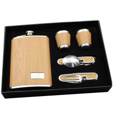 Hip Flask Set Whiskey Wine Stainless Steel Flagon Bottle Travel Drinkware for Outdoor Travel Flagon