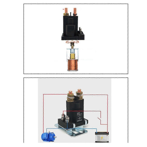Heavy duty 500A starter relay for RV electrical systems 12V 1