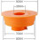 Washing machine drain trap for backflow prevention - 75mm anti-odor 5
