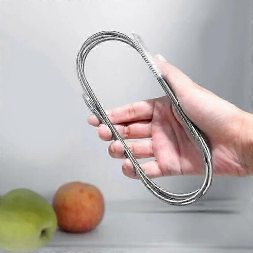 Steel wool cleaning tools for refrigerator drain and outlet 2