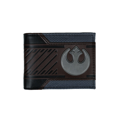 Star Wars Cartera plegable con logo Rebelde de Star Wars (Marrón)