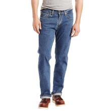 Levi's 505 Regular Fit Jeans för män, Stonewash/Stretch, 34W x 34L