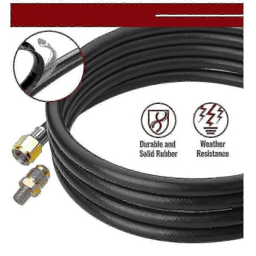 Adjustable propane regulator hose 5FT for gas grill, QCC1 fitting 2
