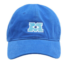 Disney Pixar Monsters Inc Embroidered Cotton Adjustable Baseball Hat with Curved Brim, Royal Blue, One Size