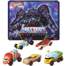 Hot Wheels Masters of The Universe 1:64 Scale Toy Car 5-Pack, Set of 5 Character Vehicles Inspired by He-Man, Skeletor, Man-at-Arms, Beast Man & Teela