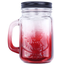 Bouteille en Verre à la Mode Vintage Bouteilles Bouteille Coupe 500ML / 17Oz, Rouge