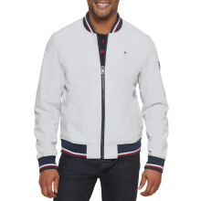 Tommy Hilfiger Heren Lichtgewicht Varsity Rib Knit Bomberjack, IJs soft shell, XXX-Large