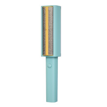 2 in 1 Pet Hair Remover Roller Removing Dog Cat Hair From Furniture Self-Cleaning Lint Pet Hair Remover One-Hand Green