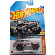 Hot Wheels 1988 Jeep Wagoneer, Pink/Purple, HW Hot Trucks, 1:64 Scale Diecast