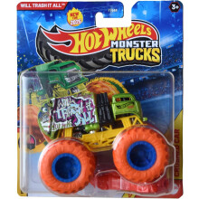 Hot Wheels Monster Trucks New for 2025 1:64 Scale Metal Diecast (Will Trash It All 1/12 Freestyle Wreckers)