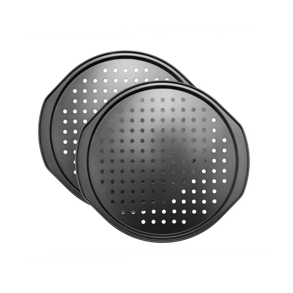Semoic Pizza Trays For Oven, Non Stick Perforated Pizza Tray, Pizza Baking Pan, Pizza Pan For Kitchen, Even Heat Distribution