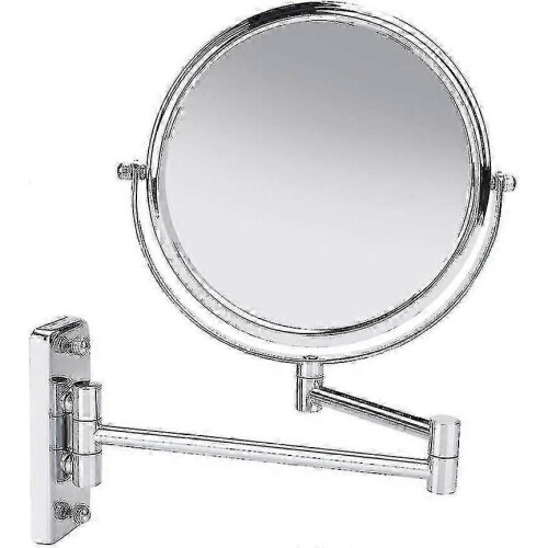 Wall Mounted Magnifying Makeup Mirror, 8 Inch 360 Degree Rotating Mirror Retractable 2