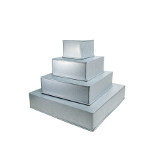 4-laags vierkante bakvorm set verjaardag/wedding taartblikken 6".8".10".12" - 3" diep