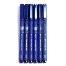 Pilot Drawing Pens, Pack of 6 Assorted Tip Sizes (0.05mm-0.8mm) , Black Ink (Japan Import)