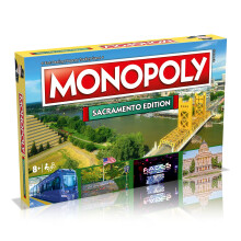 Monopoly Board Game Sacramento Edition: 2-6 Players Family Board Games for Kids and Adults, Board Games for Kids 8 and up, for Kids and Adults, Ideal