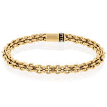 Tommy Hilfiger Herr Guldpläterad Kedja Armband | Tidlös Accent | Med Sammanflätad Kedjedetalj | Höj Din Look | (Modell: 2790522)