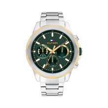 Reloj de Cuarzo Multifuncional para Hombre Tommy Hilfiger, Pulsera de Acero Inoxidable, Resistente al Agua 5 ATM, 46 mm