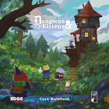 Dungeons & Kittens Roleplaying Game CORE RULEBOOK - Adorable Fantasy Tabletop RPG with Magical Kittens, Ready-to-Play Adventures for Kids & Adults, Ag