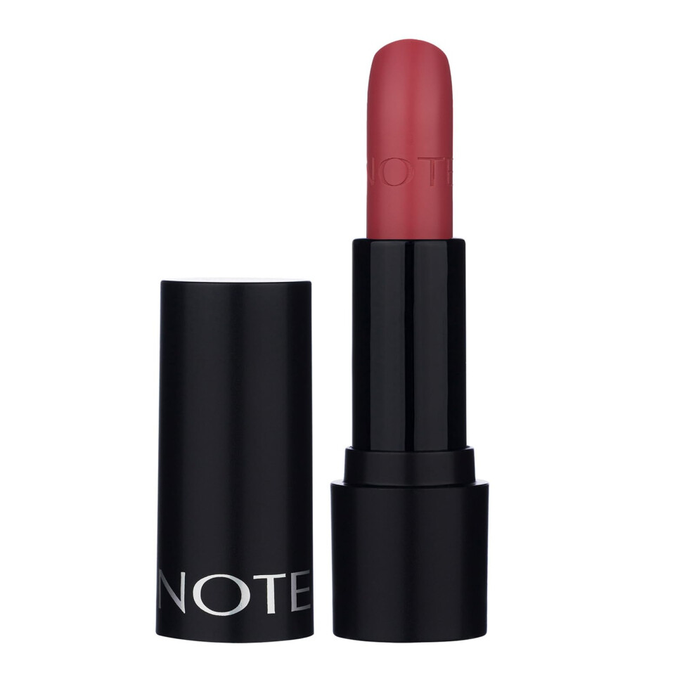 Note Cosmetique Deep Impact Lipstick - Rich Pigment High Coverage Lipstick For Women - Creamy With Vitamin E - 04 Terracotta - 0.16 Oz