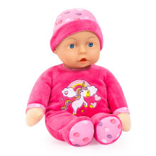 Bayer My First Baby Doll, 12 in Soft Body, Pink Unicorn Plush Doll for Toddlers Ages 3+