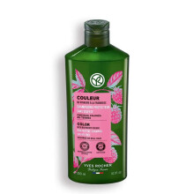 Yves Rocher Skyddande Glansschampo för Färgat Hår, Sulfatfritt med Hallonvinäger, 95% Naturligt Ursprung